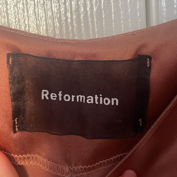 Reformation slip dress, rose color - Picture 4 of 5